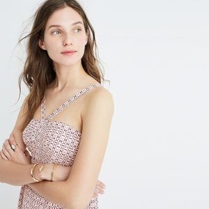 Madewell silk convertible halter dress